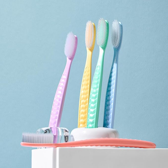 WANGTA Basic – Extra Large Toothbrush – 1.6 inch (4 cm) Wide Head | 4,000 Bristles for Deep Cleaning & Gum Care | Made in Korea Premium Oral Care (10 Pack)