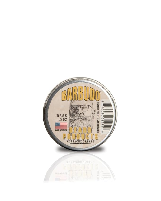 Mustache Wax (Bass : Hickory, Suede, Sandalwood)