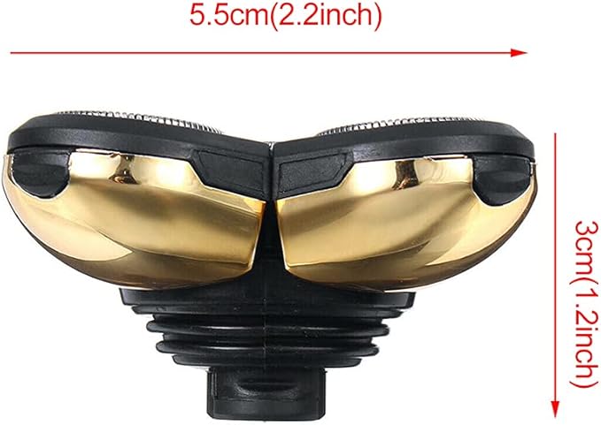 5 Head Shaver Heads, 2PCS Shaver Blade Heads Shaver Replacement for Electric Razor Shaving Bald Tool, Head and Face Electric Razor Shaver Head, Not Fit for Remington Razors