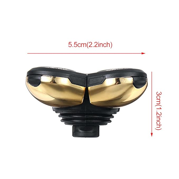 5 Head Shaver Heads, 2PCS Shaver Blade Heads Shaver Replacement for Electric Razor Shaving Bald Tool, Head and Face Electric Razor Shaver Head, Not Fit for Remington Razors