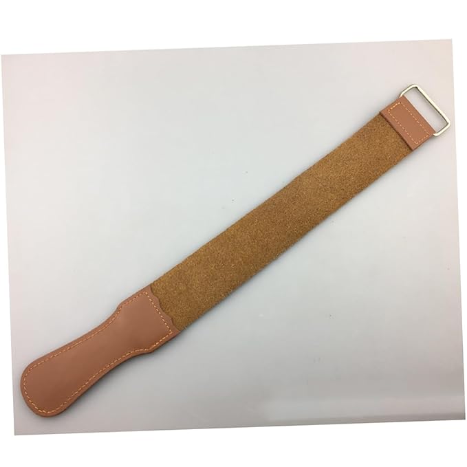 BESTYASH 2pcs Leather Strop Set Cowhide Sharpening Cloth for Straight Vintage Polishing Tool for Blades and Woodworking for Barbers and Shaving Enthusiasts