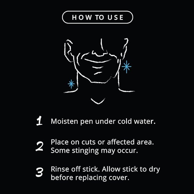 ROYAL SHAVE Alum Styptic Pen - Styptic Alum Stick for Post Shaving Irritation & Heals Accidental Cuts (0.35 oz) (3 PACK)