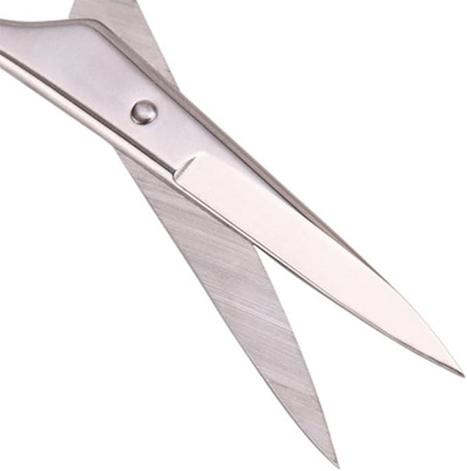Abaodam 2pcs Stainless Steel Beard Scissors and Mustache Trimming Shears for Men Facial Hair Grooming at Home and Barbershop