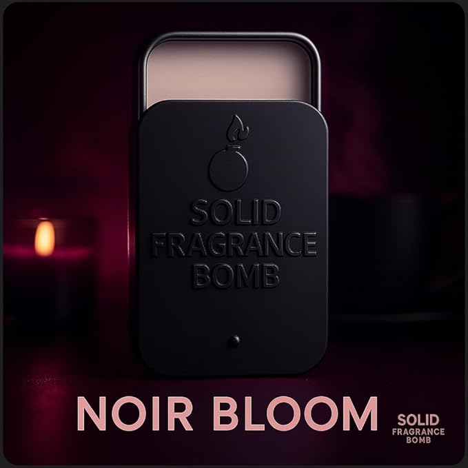 – Premium All-Natural Solid Cologne for Men & Women | Long-Lasting, TSA-Safe, Alcohol-Free, Halal, Handmade Travel Fragrance Balm (Noir Bloom)