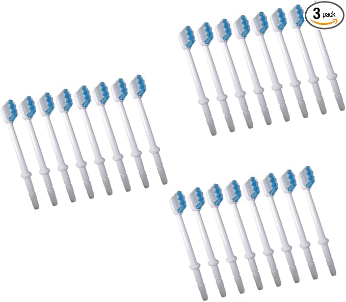 24pcs Replacement Brush Heads for Oral Irrigator Water Toothpick Brush Heads Accessories
