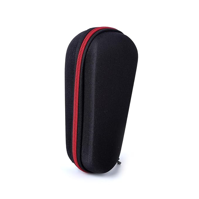 Men's Electric Shaver Travel Case Holder Extra Charger Space Protective Bag for Electric Shaver and Accessories Black