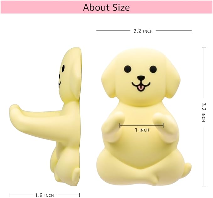 AGMDESIGN Cute Dog Silicone Razor Holder, Funny Dogs Animal Bathroom Decor, Dog Lover Gifts for Men Women Wife Husband, Valentine's Day Birthday Gifts for Him Her Wife Husband Boyfriend Girlfriend