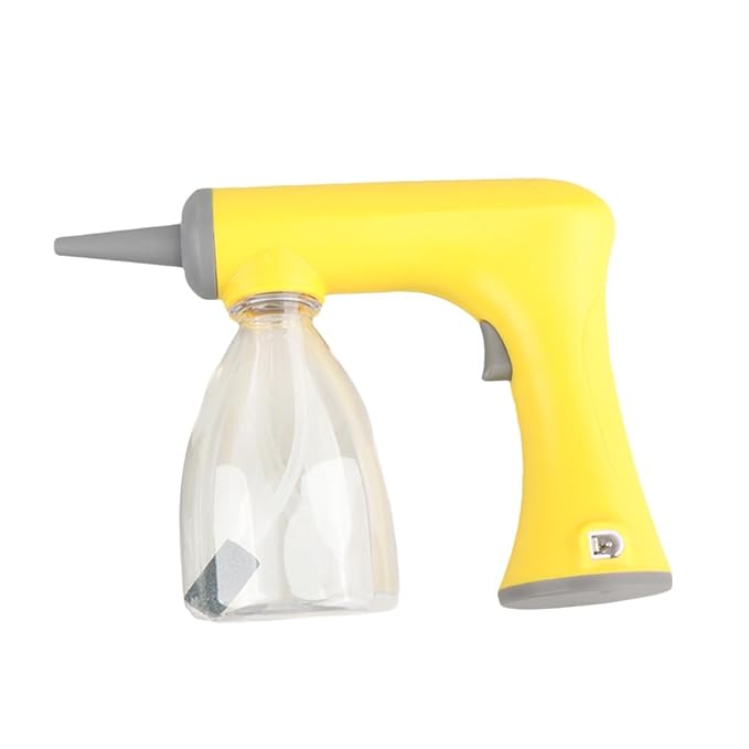 Foam Machine Professional Hot Lather Machine Cold and Hot Perm Convenient Reusable Lather Maker Charging for Salon Household, yellow 300ml