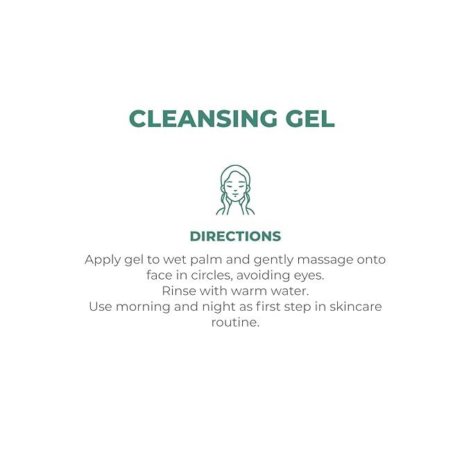 Dermaglos Facial Cleanser, For Combination to Oily Skin | Provitamin B5, Allantoin, Glycerin | Daily Face Wash, Deep Cleansing Gel, Impurity & Excess Oil Removal | Acne Cleanser | 5.29 Oz