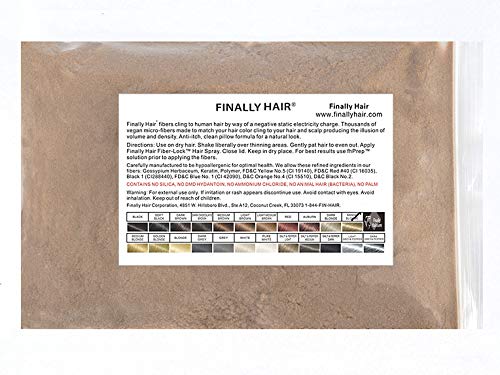 Finally Hair Fibers Refill Bag - 56 Grams of Premium Hair Loss Concealer in a Refill Bag (Sandy Blonde)