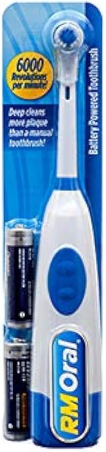 Rm Oral Battery Powered Toothbrush with Batteries, White
