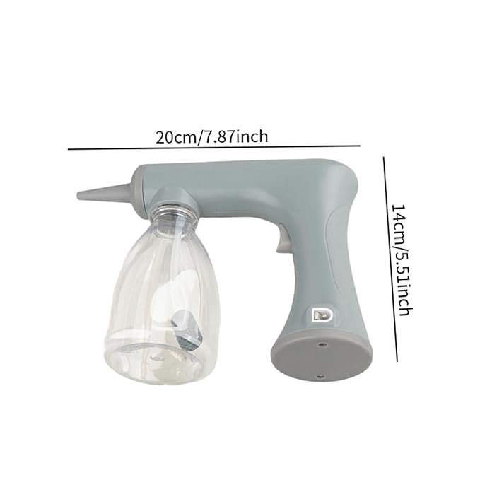 Foam Machine Professional Hot Lather Machine Cold and Hot Perm Convenient Reusable Lather Maker Charging for Salon Household, gray 300ml