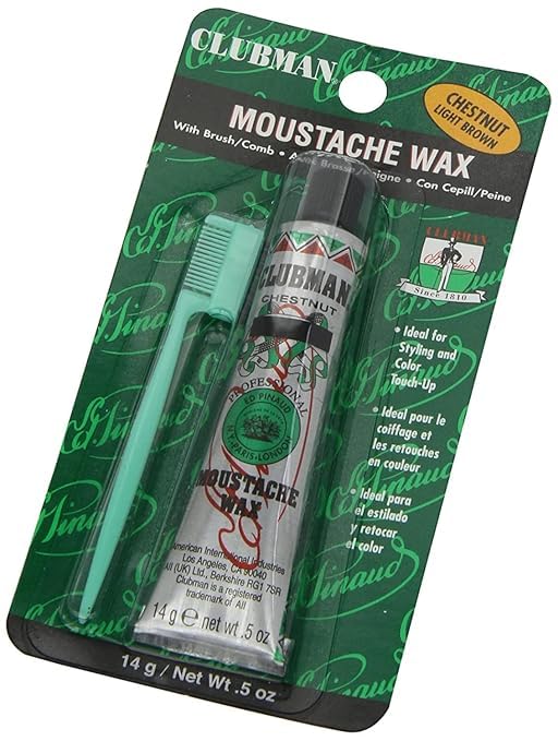 Pinaud Clubman Moustache Wax, Neutral 1/2OZ by Clubman