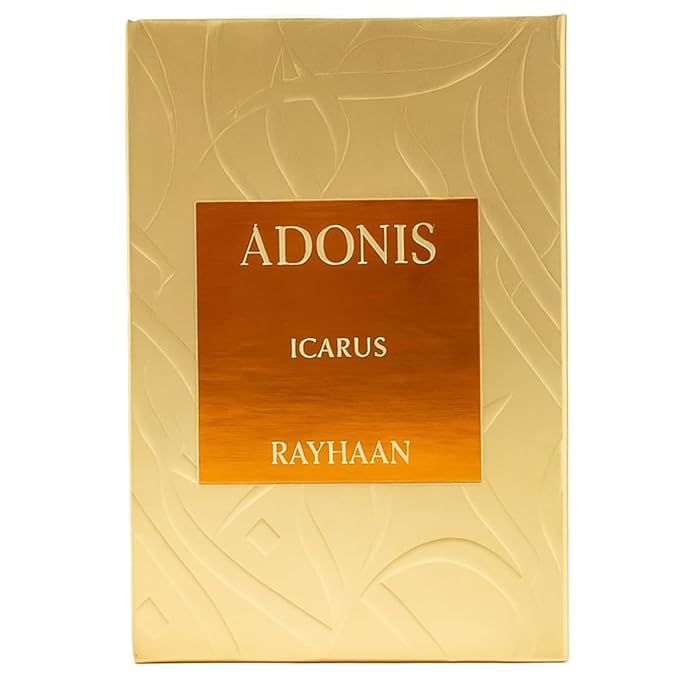Rayhaan Adonis Icarus – Citrus, Spicy, Woody, Amber – Eau de Parfum Long-Lasting Fragrance for Men, 3.4 Ounce / 100 ml