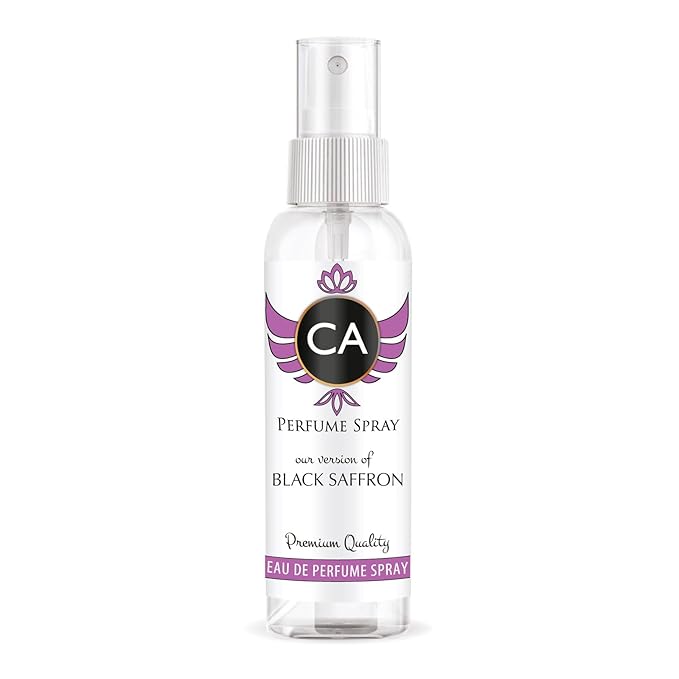 CA Perfume Eco Refill Impression of Black Saffron for Unisex Amber Spicy Long Lasting Fragrance Eau De Parfum 2 Fl Oz 60ml