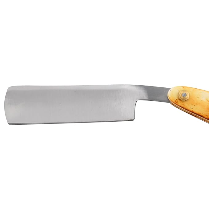 Straight Razor | Straight Edge-Razor Red Wood & Bone Handle- Sharp | High Hardness Stainless Steel Cutthroat Straight Edge Blade | Barber Razor (219)