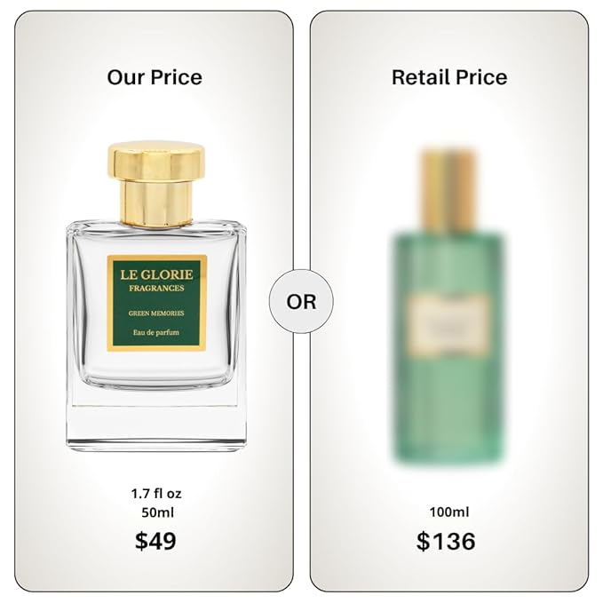 Inspired by Memoire D'une Odeur, Green memories EDP, Long Lasting 12-14 Hours Perfume Spray for Women, men, unisex, All Skin Types - Cruelty Free - 1.7 fl oz 50ml