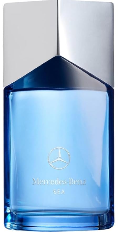 Mercedes Benz Sea Eau De Parfum Spray for Men - 3.4 Fl Oz - Luxury Long Lasting Fragrance with Notes Of Violet Leaf, Mandarin & Seaweed Cologne Mist - Perfume for Man