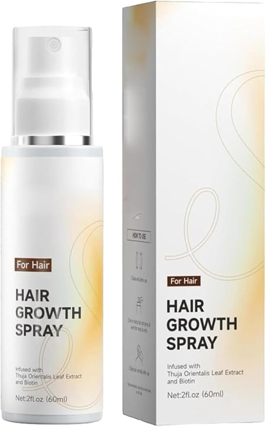 2026 Hair Growth Spray 60ml–Natural Rosemary Oil for Hair Growth,Non-Greasy Anti-Thinning&Hair Loss Prevention,Biotin&Cypress Extract,Lightweight Daily Scalp Spray,for Men&Women (1PCS)