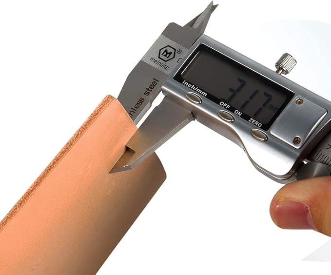 Double side 8" x 3" Leather Strop with Dual-sidedt Tape, Green & White Polishing Compound Kit for Honing & Sharpening Knives, Kitchen & Chef Knives, Straight razor, Wood Carving Chisels