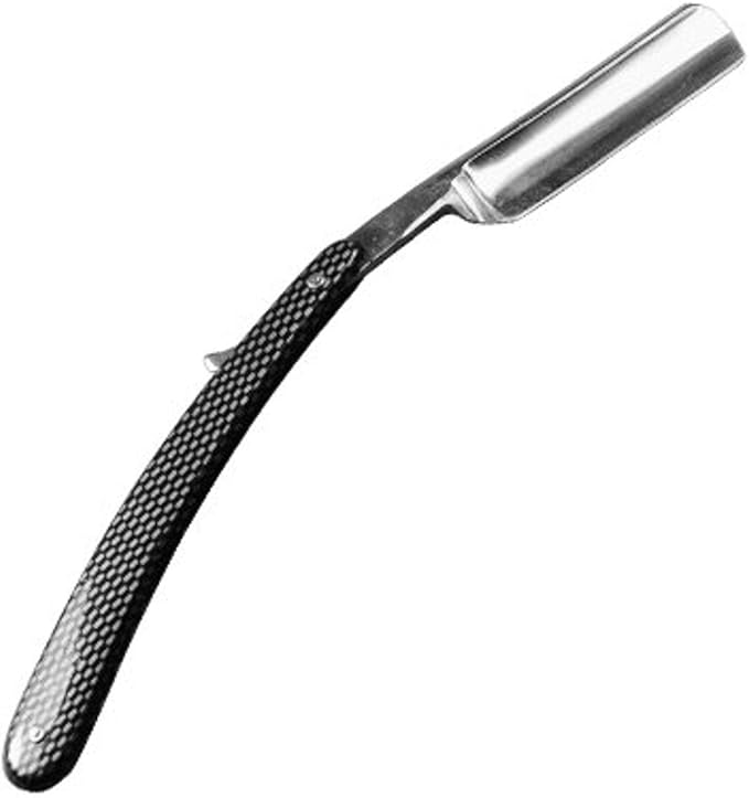 Gold Dollar Shaving Cut Throat Straight Razor Color Silver and Black