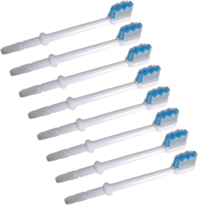 8pcs Gum Care Replacement Brush Heads for Water Flosser Oral Irrigator