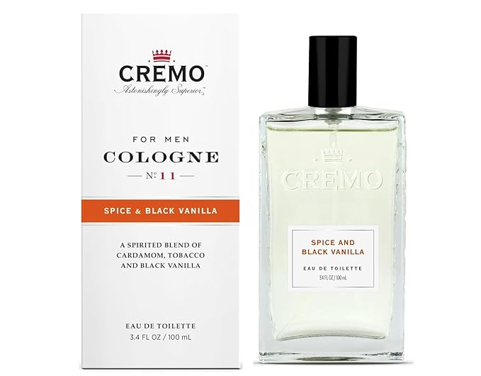Cremo Astonishingly Superior Cologne for Men No. 11, Spice & Black Vanilla, 3.4 fl oz (Pack of 2)