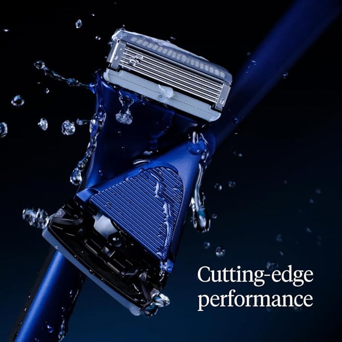 Essential Razor for Men, Handle + 2 Razor Blade Refills, Precision Trim Edge (Dusk)