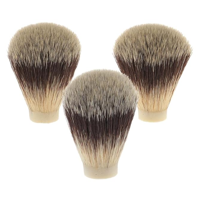 8 Pieces Soft Facial Shaving Brush Head Knots Replacement for DIY Beard Shaver Hair Brush Handle Hairdressing Hair Removal Tools