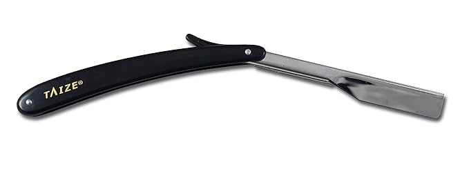 TAIZE -Professional Barber- Straight Edge Razor - Black - 6''