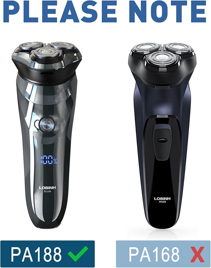 Replacement Shaver Head for PA188 Electric Razor - PB188