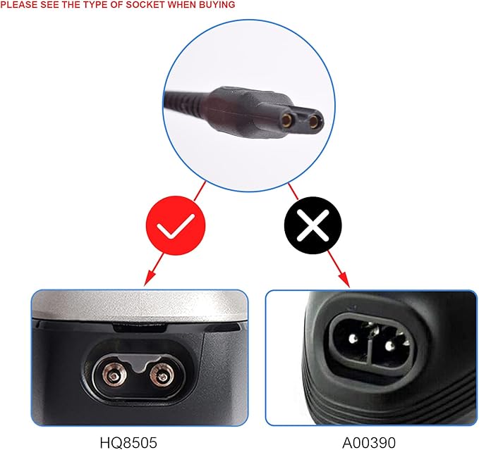 MG7750 Norelco Shaver Charger 15V AC Adapter Power Cord Compatible with Philips Norelco Shaver HQ8505 7000 5000 3000 Series Electric Shaver Razor, Aquatec, Arcitec, Multigroom Beard Trimmer
