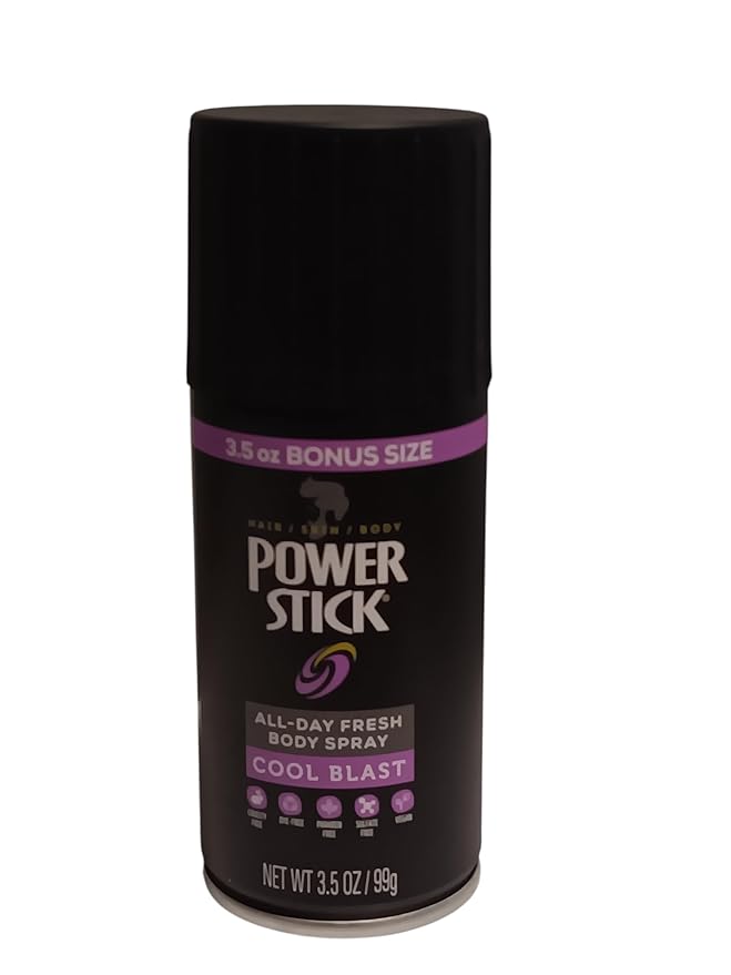 POWER STICK ALL-DAY FRESH BODY SPRAY COOL BLAST 3.5oz(pack of 2)