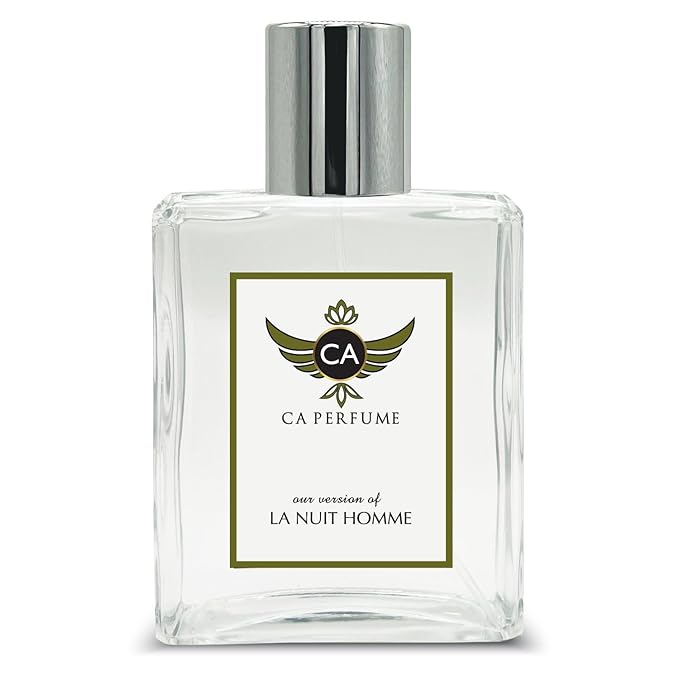 CA Perfume Impression of La Nuit Homme For Men Woody Spicy Fragrance Long Lasting Mens Perfume Eau De Parfum 3.4 Fl Oz 100ml