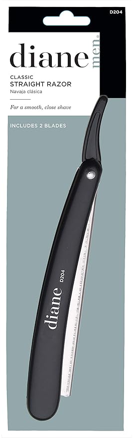 Diane Classic Straight Razor, Black, 2 lades