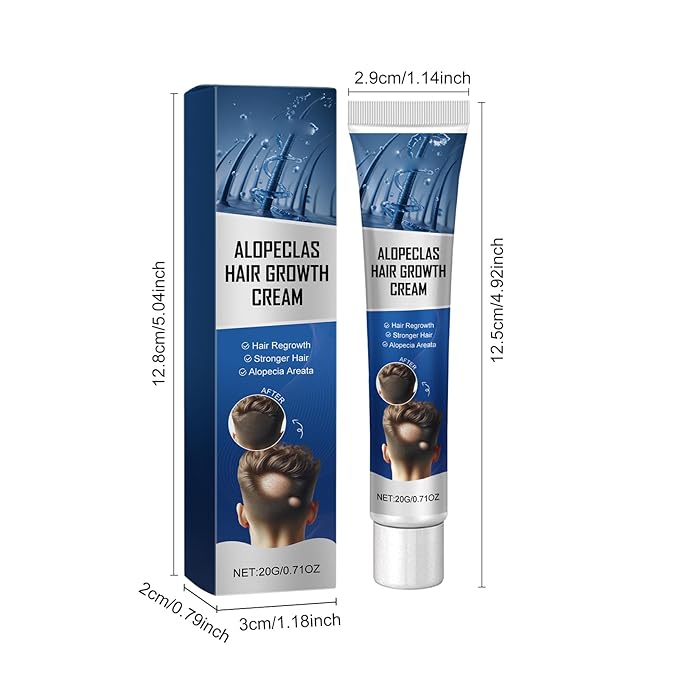 20g Hair Growth Cream for Thinning Hair – Stimulates Follicles, Reduces Hair Loss & Boosts Regrowth for Men and Women – Natural Scalp Treatment for Bald Spots & Receding Hairline