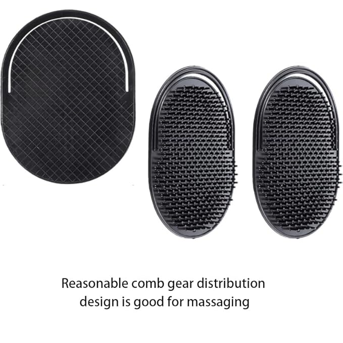 12 Pcs Palm Combs for Men, Portable Pocket Hand Comb Soft Shower Shampoo Comb for Scalp Massage Hair Styling Beard Grooming