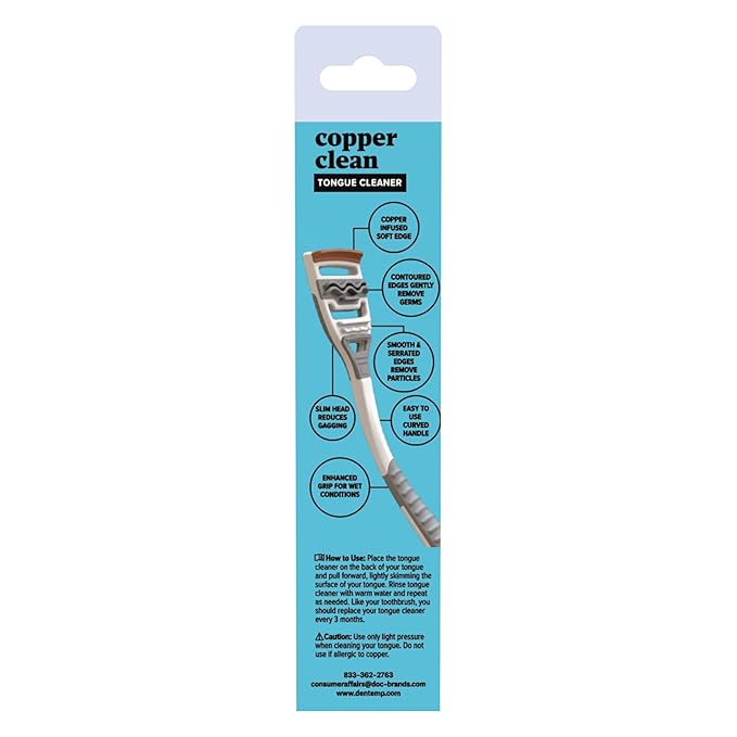 Dentemp Copper Clean Tongue Cleaner (2 Count)