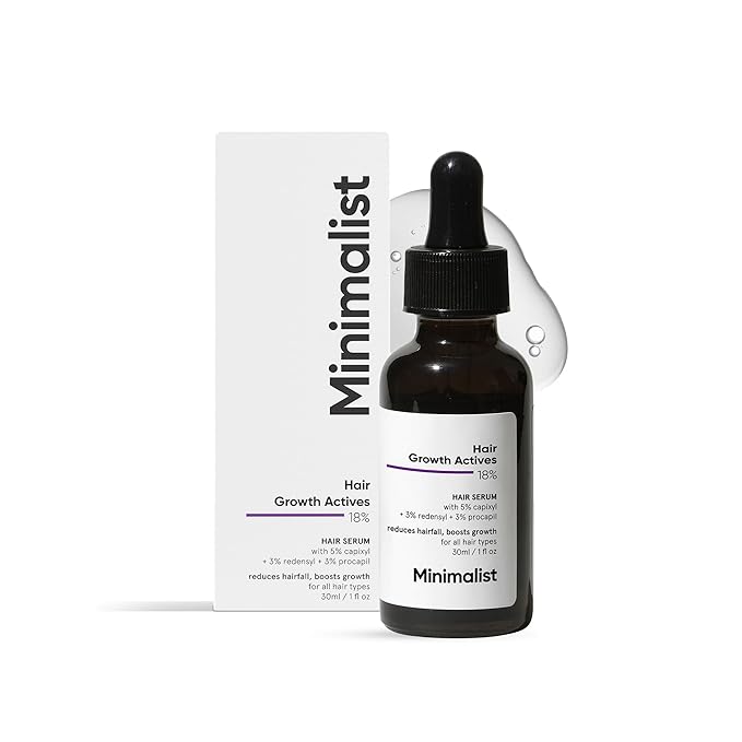 Minimalist Hair Density Serum 18% | With Procapil, Capixyl, Redensyl, Anagain & Baicapil For Hair Fall Control | Women & Men | 30 ml | 18%