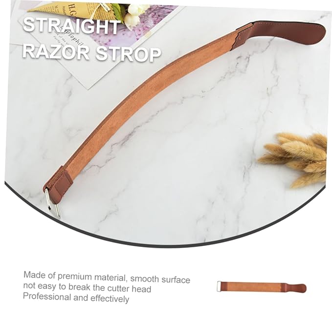 Double-Sided Razor Strop Tool for Home Use Convenient Shaver Sharpening Strap Clip Essential Accessories for Straight Razor Maintenance