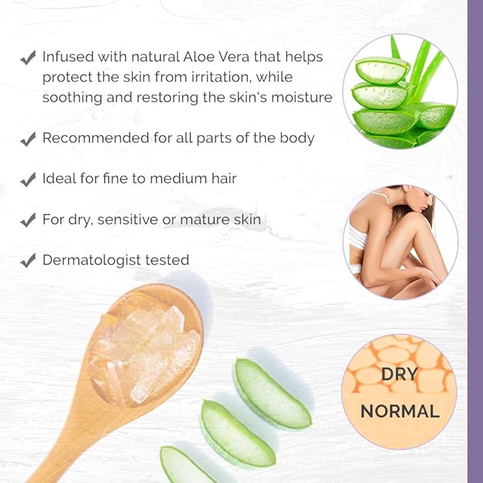 Satin Smooth Aloe Vera Hair Removal Wax 14oz.