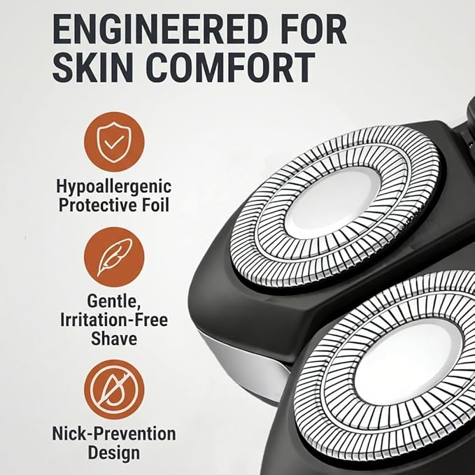 Compatibel with Freebird Pro Replacement Blades,1Pack Compatible with Freebird FlexSeries Pro Electric Head & Body Shaver,Precison and Smooth Shaving.