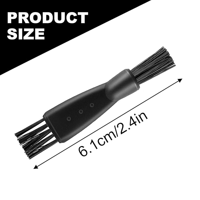 20PCS Electric Shaver Cleaning Brush, Black Cleaning Brush for Electric Shaver Clipper Cleaner, Double Sided Razor Clipper Cleaning-Brushes, Hair Remover Shaving Razor Brushes for Men