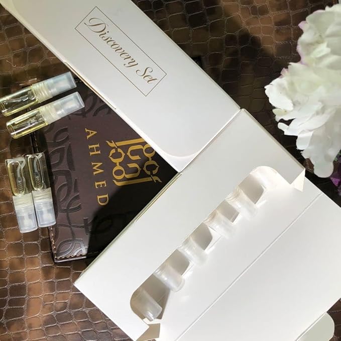 Ahmad Al Maghribi Oudh Perfume Samples (Oud Perfume for Men) | Arabian Perfume Khamrah - Oud Perfume for Women (Muestras de Perfumes Árabes)