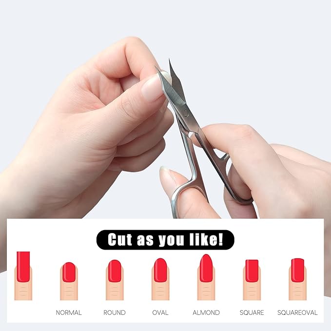 Beauty Scissors Trimmer for Facial Hair, Manicure, Nail, Moustache, Eyebrow, Eyelash, Nose, Ear, Cuticle, Men and Women (1 Pack)
