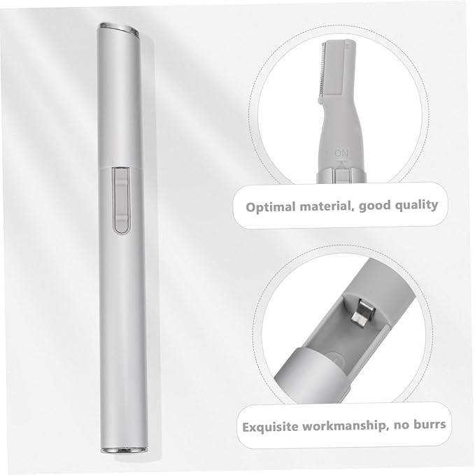 Electric Eyebrow Trimmer for Women Labor Saving Nose Hair Remover and Facial Hair Razor Ergonomic Portable Design for Comfortable Professional Grooming at Home and Travel