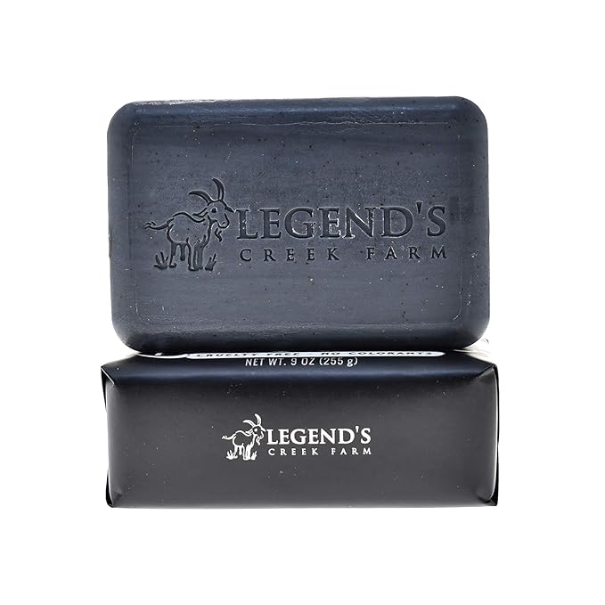 Legend's Creek Farm Goat Milk Soap - Triple Milled Moisturizing Bar for Hands and Body - 9 Oz Creamy Lather, Nourishing, Natural Soap for Sensitive Skin (Balsam Cedar & Pine Tar, Pack of 4)