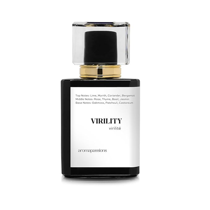aromapassions VIRILITY | Inspired by ANTAEUS | Pheromone Perfume for Men | Extrait De Parfum | Long Lasting Dupe Clone Cologne | Perfume De Hombre | (50 ml / 1.7 Fl Oz)
