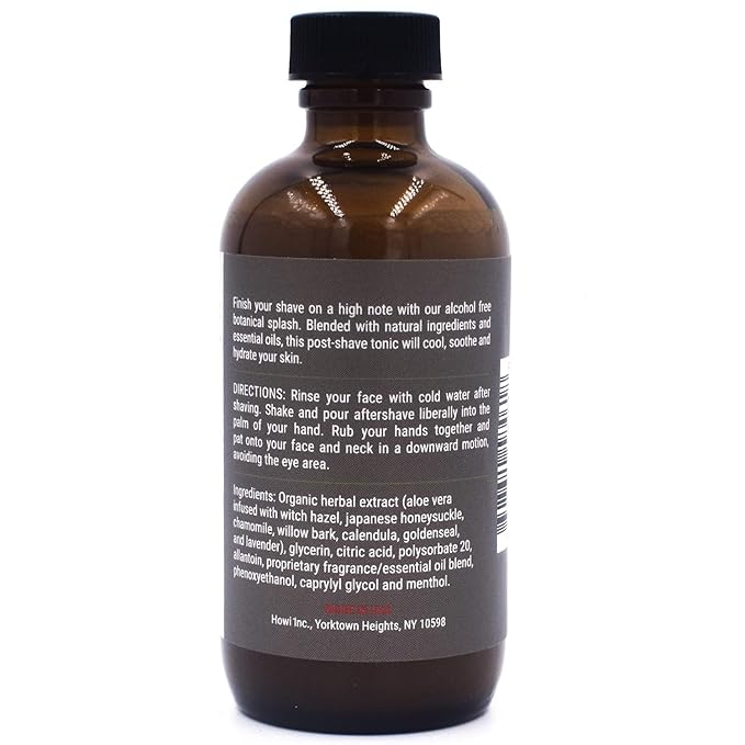 Taconic Shave Urban Woods Aftershave Splash – Invigorating Forest Scent – Alcohol-Free Men’s After Shave with Natural Botanicals – 4 oz USA Made