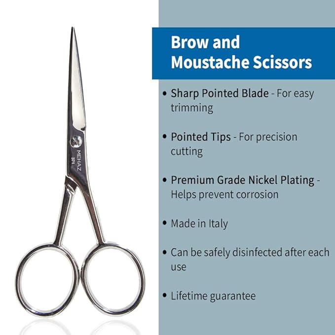 Mehaz Eyebrow & Moustache Scissors 4"